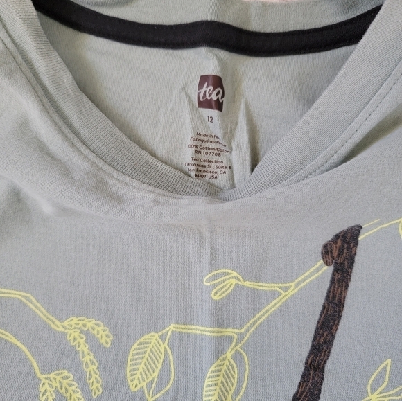 Tea Collection Monkey T-Shirt Size 12 EUC - Picture 4 of 4